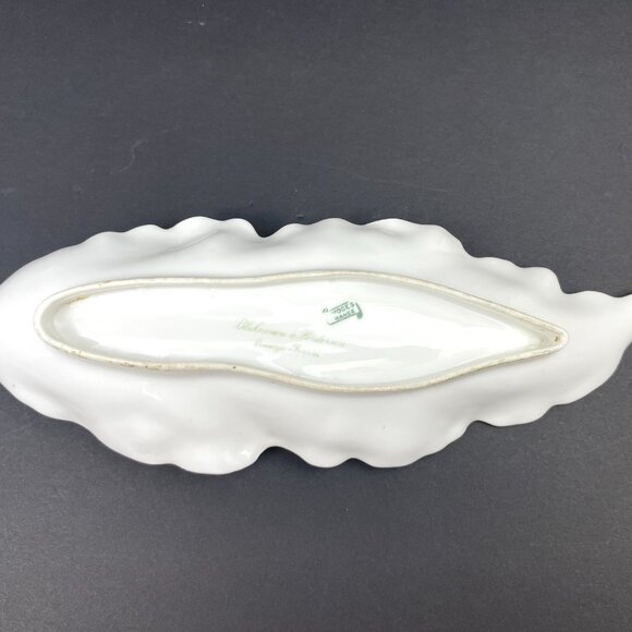 Vintage Limoges France Leaf-Shaped Tray -Blakeman & Henderson, T&V, c.1900–1915 - Picture 8 of 10